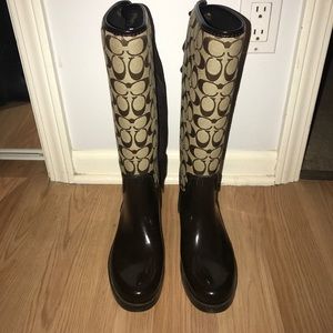 Coach rain boots